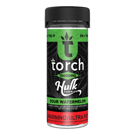 Torch Hulk Gummies 15000mg Sour Watermelon