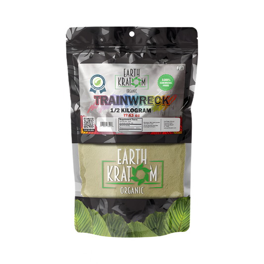 EARTH KRATOM POWDER 500G - TRAINWRECK - Seven Tech