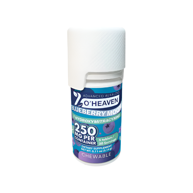 7 O'Heaven 5ct 7OH Tabs Blueberry Moon 50mg Per Tablets - Seven Tech