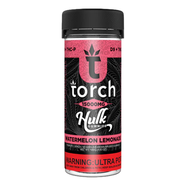 Torch Hulk Gummies 15000mg Watermelon Lemonade