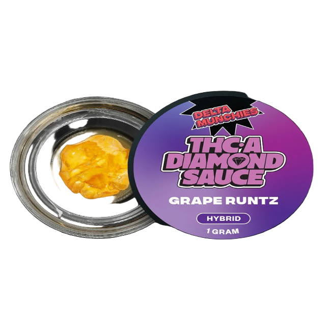 Delta Munchies THC-A Diamond Sauce Grape Runtz Hybrid