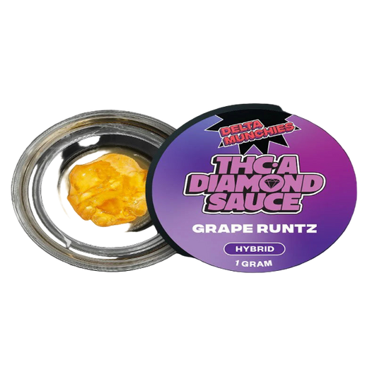 Delta Munchies THC-A Diamond Sauce Grape Runtz Hybrid