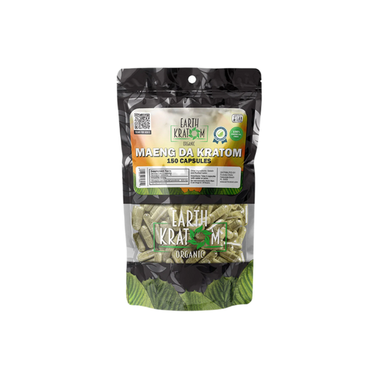 EARTH KRATOM CAPSULES 150CT - MAENG DA GREEN VEIN - Seven Tech