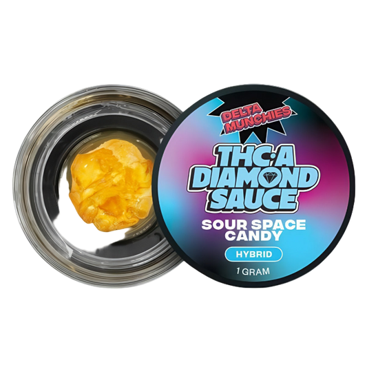 Delta Munchies THC-A Diamond Sauce Sour Space Candy Hybrid