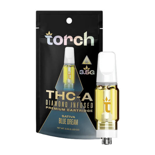 TORCH DIAMOND INFUSED PREMIUM THC-A CARTRIDGE 3.5G - BLUE DREAM SATIVA