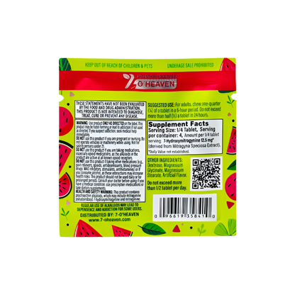 7 O'Heaven 1ct 7OH Tabs Wild Watermelon 50mg Per Tablets - Seven Tech