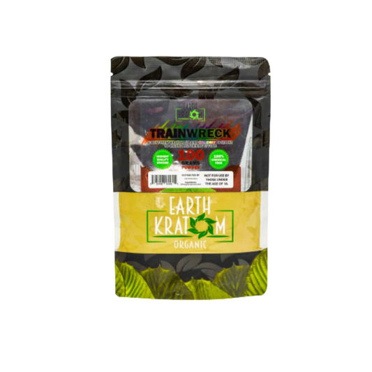 EARTH KRATOM POWDER 100G - TRAINWRECK - Seven Tech