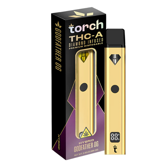 TORCH DIAMOND INFUSED PREMIUM THC-A CARTRIDGE 2.5G - GODFATHER OG HYBRID