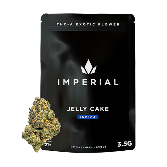 Imperial THC-A Exotic Flower Fakies 3.5g Jelly Cake Indica