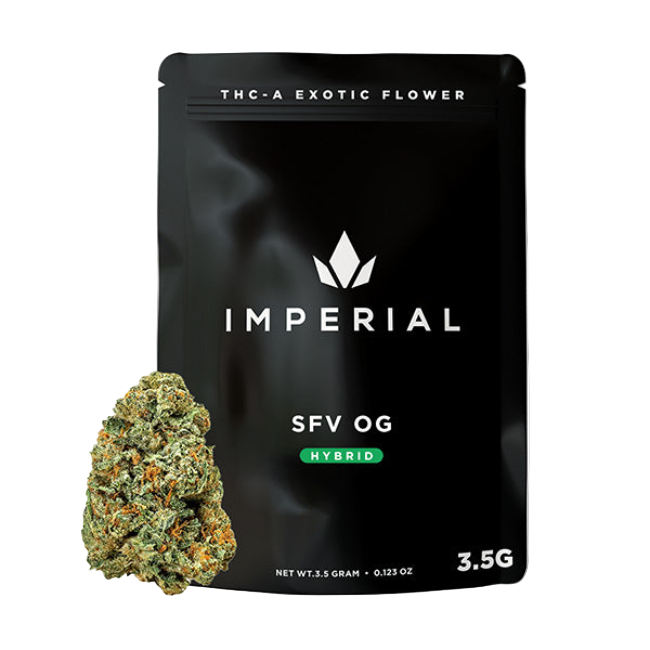 Imperial THC-A Exotic Flower Fakies 3.5g SFV OG Hybrid