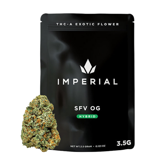 Imperial THC-A Exotic Flower Fakies 3.5g SFV OG Hybrid