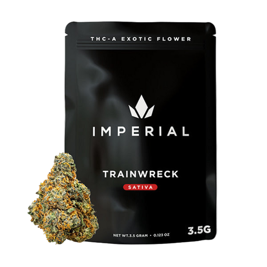 Imperial THC-A Exotic Flower Fakies 3.5g Train Wreck Sativa