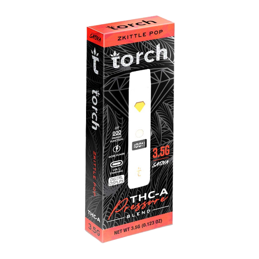 TORCH PRESSURE BLEND 3.5G DISPOSABLE - ZKITTLE POP SATIVA