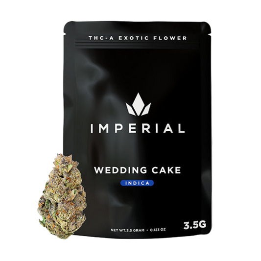 Imperial THC-A Exotic Flower Fakies 3.5g Wedding Cake Indica