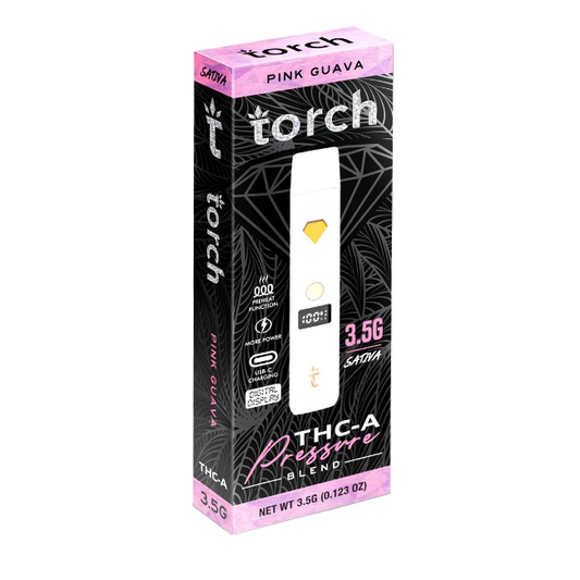 TORCH PRESSURE BLEND 3.5G DISPOSABLE - PINK GUAVA SATIVA