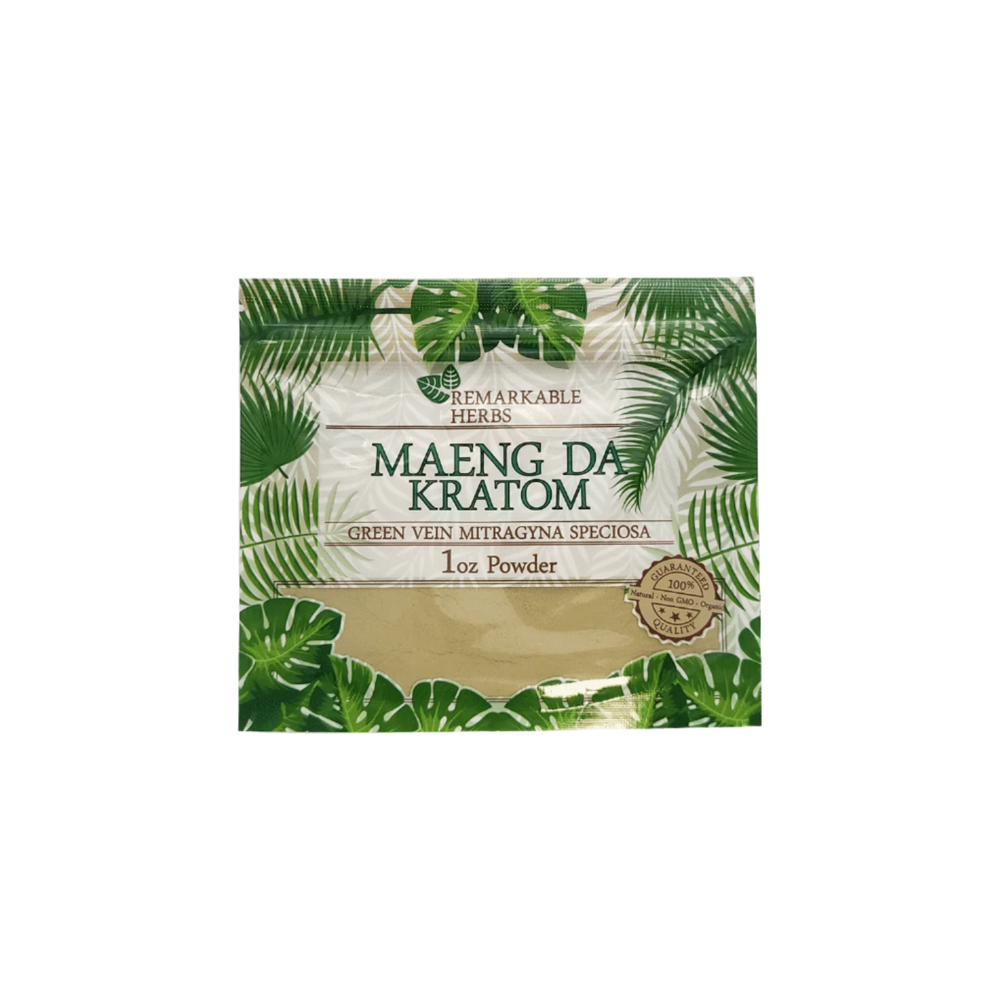 REMARKABLE HERBS KRATOM POWDER 1OZ - MAENG DA GREEN VEIN - Seven Tech