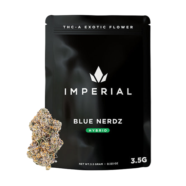 Imperial THC-A Exotic Flower Zaza 3.5g Blue Nerdz Hybrid