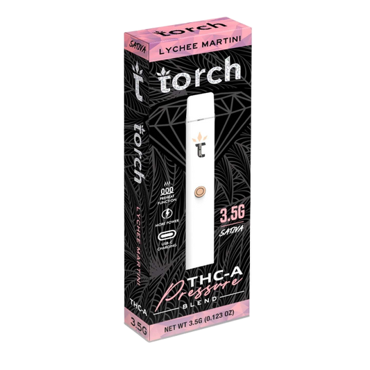 TORCH PRESSURE BLEND 3.5G DISPOSABLE - LYCHEE MARTINI SATIVA