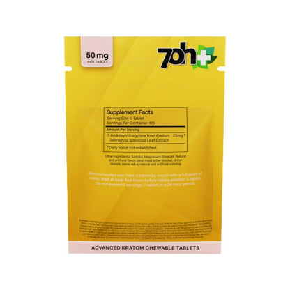 7OH Plus 7-Hydroxy Chewable Tablets 50mg per Tablet