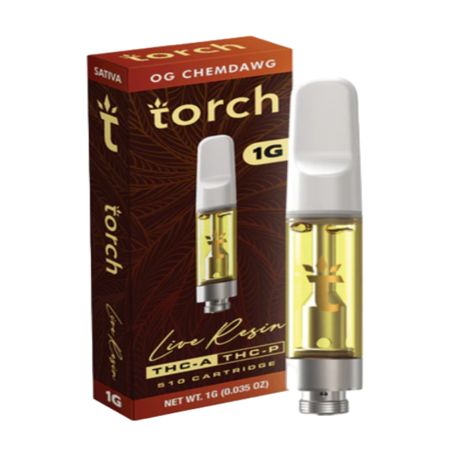 Torch Live Resin 1g Cartridge OG Chemdawg Sativa