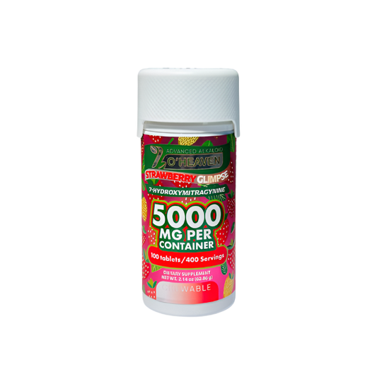 7 O'Heaven 100ct 7OH Tabs Strawberry Glimpse 50mg Per Tablets - Seven Tech
