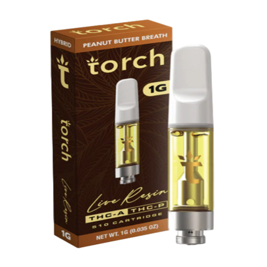 Torch Live Resin 1g Cartridge Peanut Butter Breath Hybrid