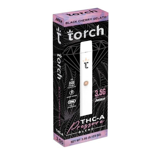 TORCH PRESSURE BLEND 3.5G DISPOSABLE - BLACK CHERRY GELATO INDICA