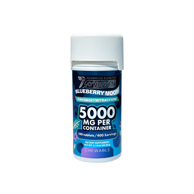 7 O'Heaven 100ct 7OH Tabs Blueberry Moon 50mg Per Tablets - Seven Tech