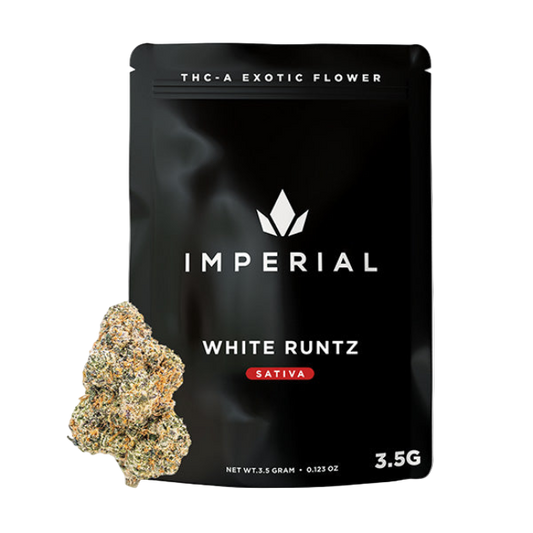 Imperial THC-A Exotic Flower Zaza 3.5g White Runtz Sativa