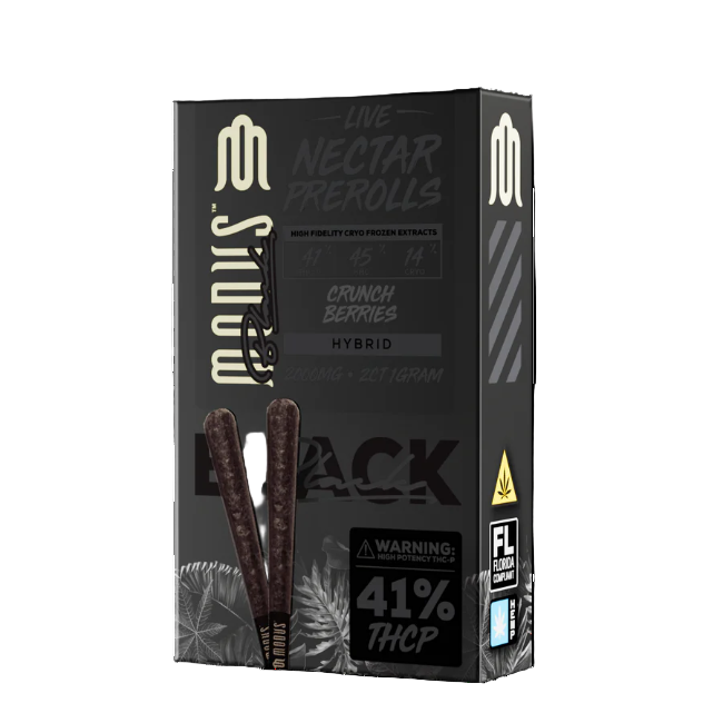 Modus Black Live Nectar 2ct 1g Pre-Rolls Crunch Berries Hybrid