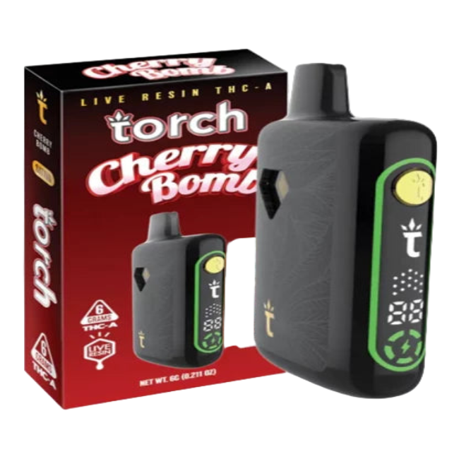 Torch Live Resin THC-A 6g Disposable Cherry Bomb Sativa