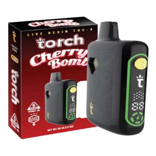 Torch Live Resin THC-A 6g Disposable Cherry Bomb Sativa