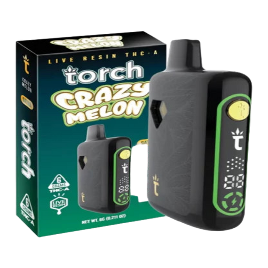 Torch Live Resin THC-A 6g Disposable Crazy Melon Sativa