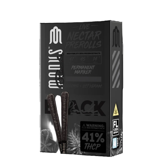 Modus Black Live Nectar 2ct 1g Pre-Rolls Permanent Marker Indica