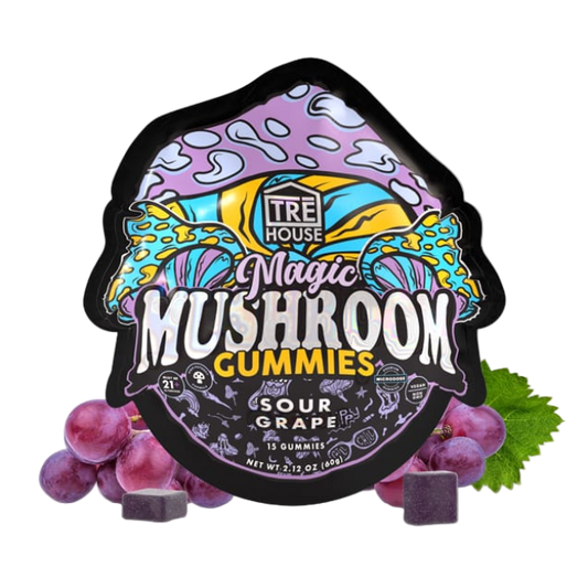 TRE House Mushroom Gummies Sour Grape 15 Gummies