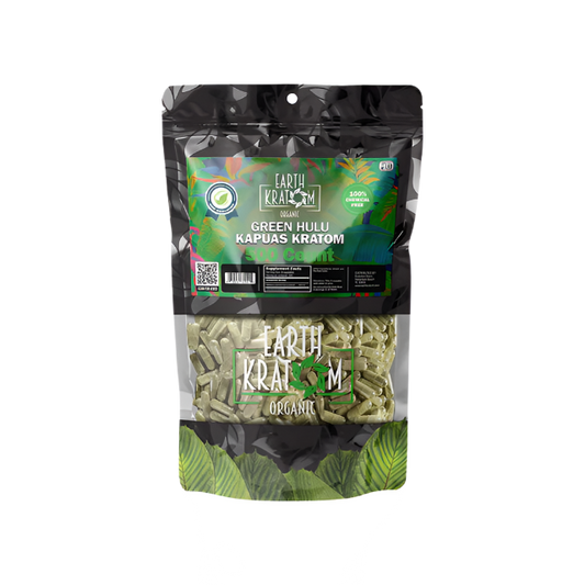 EARTH KRATOM CAPSULES 500CT - HULU GREEN VEIN - Seven Tech