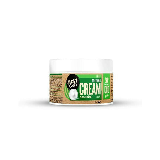 JUST CBD RELIEF SOOTHING CREAM JAR - 500MG 4OZ UNSCENTED - Seven Tech