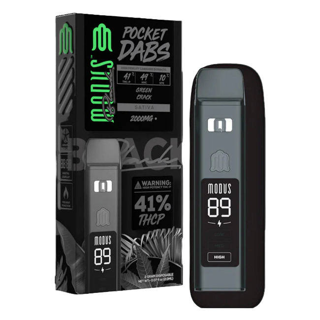 Modus Black Pocket Dabs 2g Disposable Green Crack Sativa