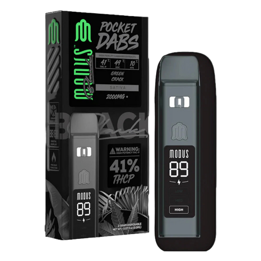 Modus Black Pocket Dabs 2g Disposable Green Crack Sativa