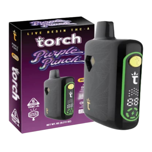 Torch Live Resin THC-A 6g Disposable Purple Punch Indica