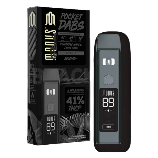 Modus Black Pocket Dabs 2g Disposable Pineapple Upside Down Cake Hybrid