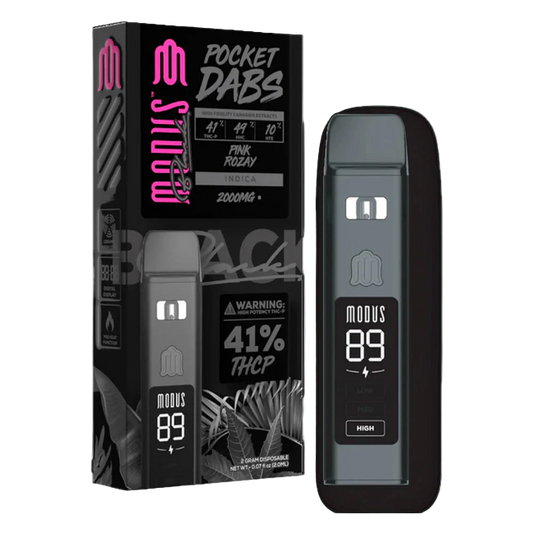 Modus Black Pocket Dabs 2g Disposable Pink Rozay Indica