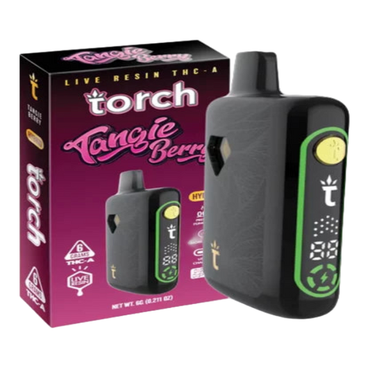 Torch Live Resin THC-A 6g Disposable Tangie Berry Hybrid