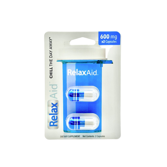 RELAX AID DIETARY SUPPLEMENT CAPSULES 2CT / 600MG - Seven Tech