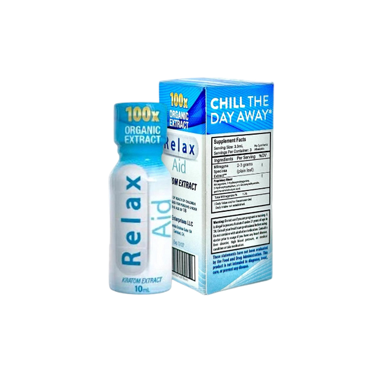 RELAX AID KRATOM EXTRACT SHOT 10ML – 100X - Seven Tech