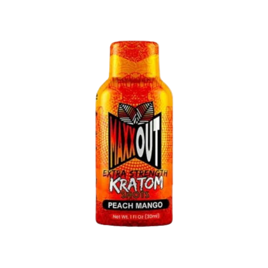 MAXXOUT EXTRA STRENGTH KRATOM SHOT 380MG – PEACH MANGO - Seven Tech