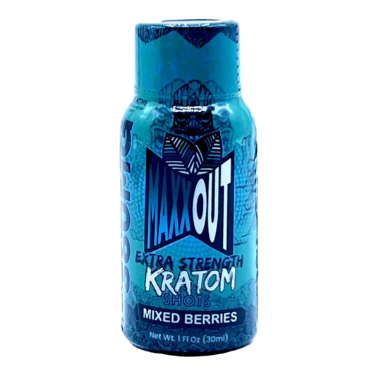 MAXXOUT EXTRA STRENGTH KRATOM SHOT 380MG – MIXED BERRIES - Seven Tech