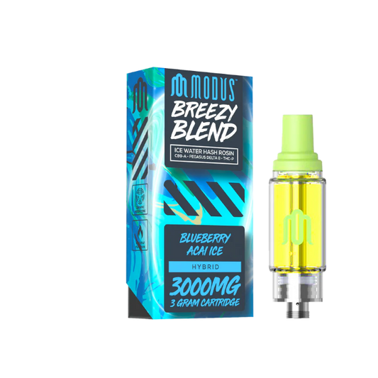 Modus Breezy Blend 3g 3000mg Cartridge Blueberry Acai Ice Hybrid