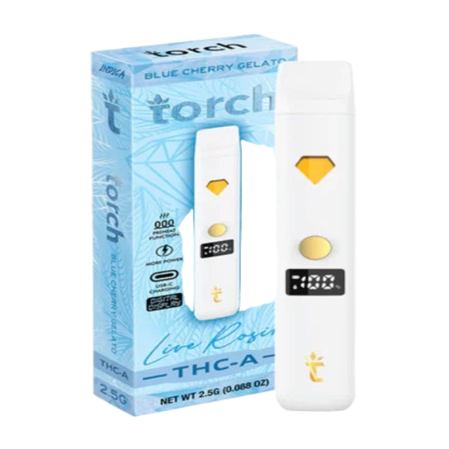 Torch Live Rosin Disposable 2.5g Blue Cherry Gelato Indica