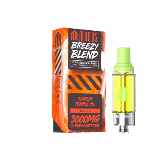 Modus Breezy Blend 3g 3000mg Cartridge Shirley Temple Ice Indica